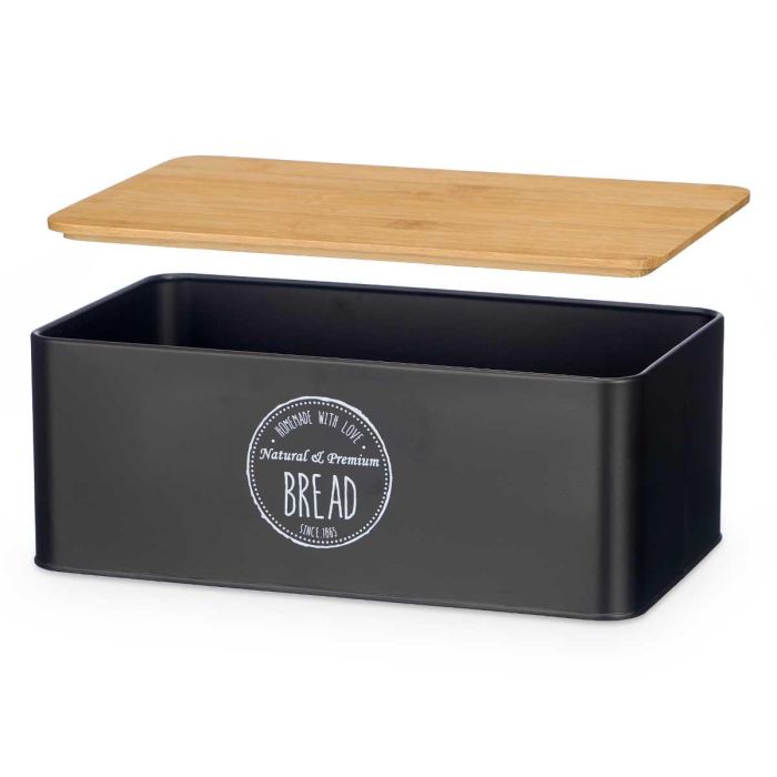 Caja Pan Tapa Bambu Negra Kinvara 33X13CM (4 Unidades) 1 Caja Pan Tapa Bambu Negra Kinvara 33X13CM (4 Unidades) 1