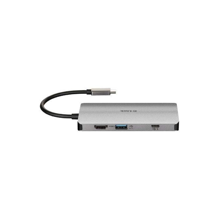 D-Link DUB-M810 Docking Station Hub USB-C con HDMI 4K, Gigabit Ethernet, Lector SD/microSD, 3x USB 3.0 y USB-C Power Delivery 100W Gris 2 D-Link DUB-M810 Docking Station Hub USB-C con HDMI 4K, Gigabit Ethernet, Lector SD/microSD, 3x USB 3.0 y USB-C Power Delivery 100W Gris 2