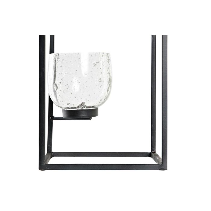 Portavela Boho DKD Home Decor Negro Transparente 18 x 76 x 18 cm 3