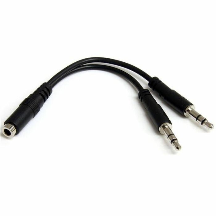 Adaptador Audio Jack Startech MUYHSFMM Negro 0,13 m 0 Adaptador Audio Jack Startech MUYHSFMM Negro 0,13 m 0
