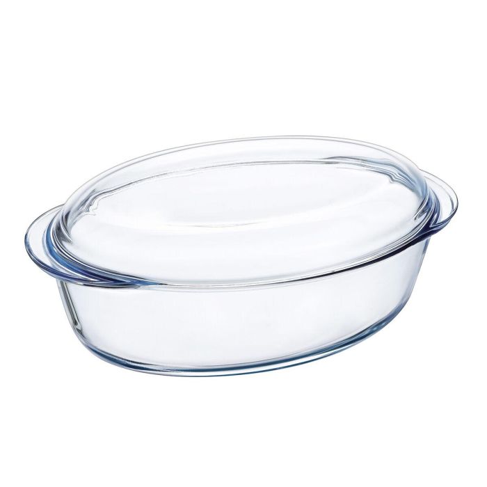 Fuente para Horno Pyrex Classic Vidrio Transparente Vidrio 33 x 20 x 10 cm Con Tapa (3 Unidades) 1