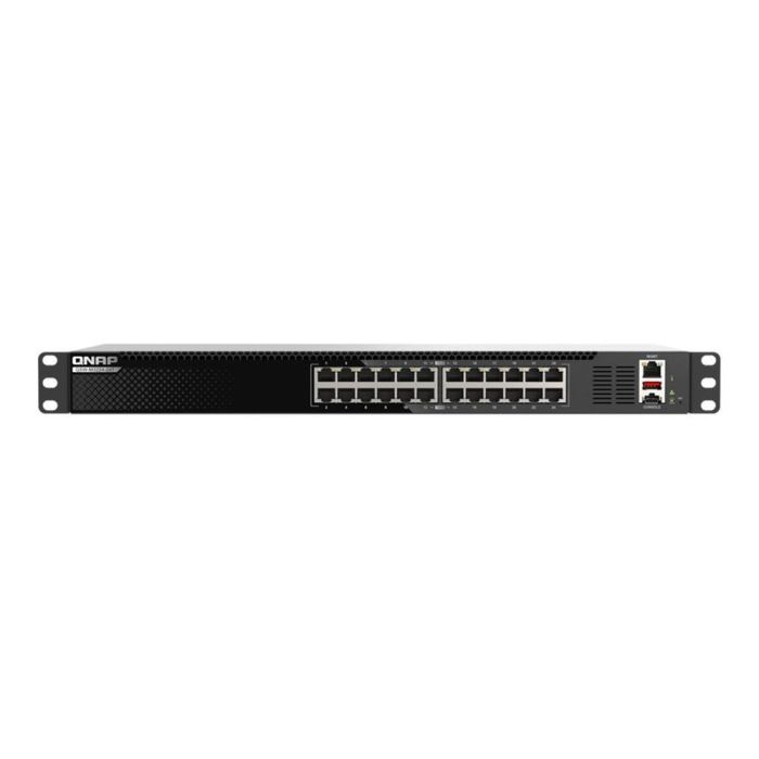 QNAP QSW-M3224-24T Switch Gestionado L3 24 Puertos 10G Ethernet Negro Plata