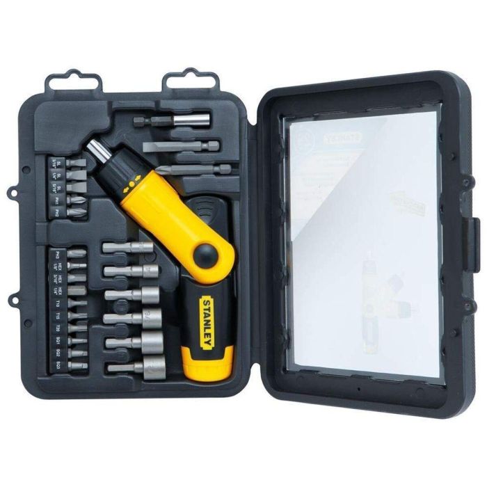 Stanley Destornillador Portaherramientas Trinquete Articulado Pistola Caja 25 uds. 5 Stanley Destornillador Portaherramientas Trinquete Articulado Pistola Caja 25 uds. 5