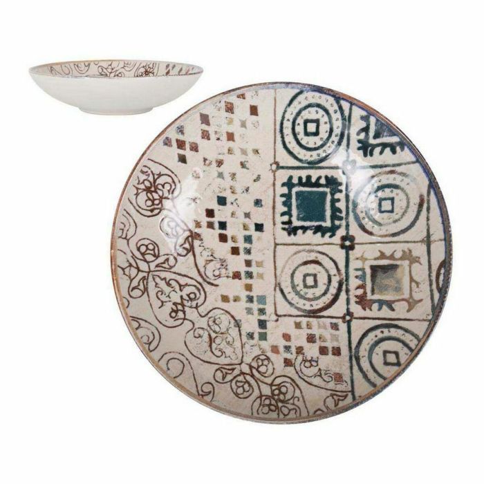Plato Hondo La Mediterránea Creta Porcelana Brillo (ø 21 x 5,3 cm) Plato Hondo La Mediterránea Creta Porcelana Brillo (ø 21 x 5,3 cm)