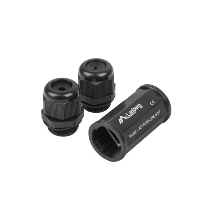 Lanberg AD-RJ45-OS6-IP67 cambiador de género para cable RJ-45 Negro Lanberg AD-RJ45-OS6-IP67 cambiador de género para cable RJ-45 Negro