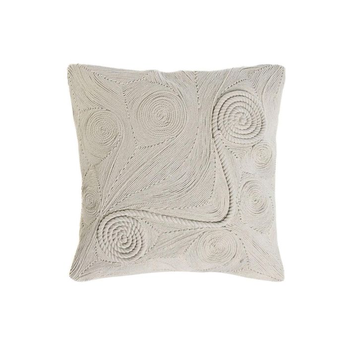 Cojin Boho DKD Home Decor Blanco 45 x 45 cm