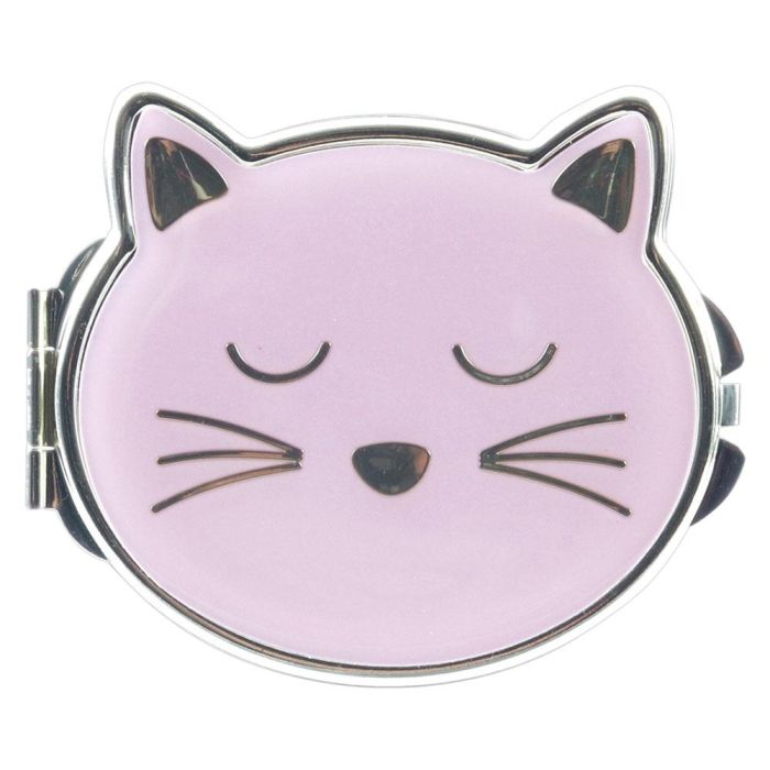 The Concept Factory Mon Chat Mon Ch 2 Espejos De Bolsillo Gato Doble Espejo Con 3 Aumentos 8x6.5cm 1