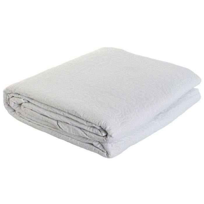 Colcha Romantico DKD Home Decor Blanco 270 x 1 x 270 cm Colcha Romantico DKD Home Decor Blanco 270 x 1 x 270 cm