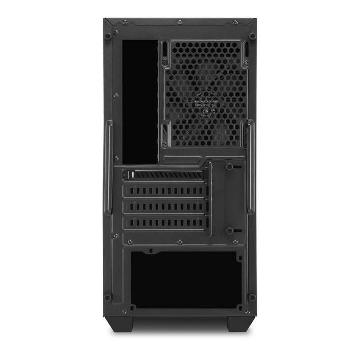 Sharkoon V1000 Caja Micro-ATX Mini Tower Negra con 2 Ventiladores Preinstalados y Túnel para Fuente de Alimentación 5 Sharkoon V1000 Caja Micro-ATX Mini Tower Negra con 2 Ventiladores Preinstalados y Túnel para Fuente de Alimentación 5