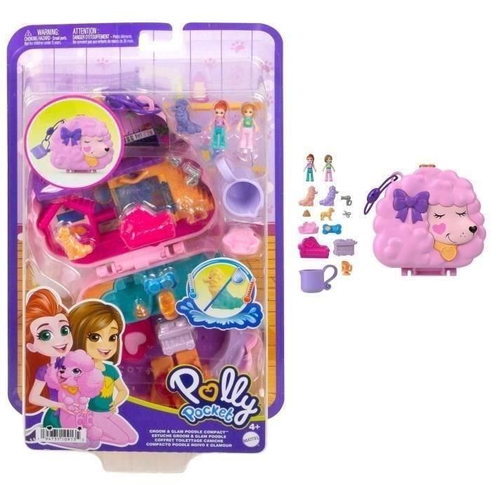 Caja Spa Caniche - Polly Pocket - Hkv35 - Caja Compacta Mini Muñeca Polly Pocket