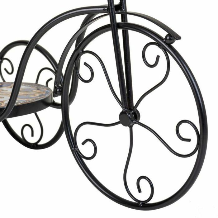 Soporte para Maceta Alexandra House Living Negro Hierro Azulejo Bicicleta 23 x 36 x 53 cm 3