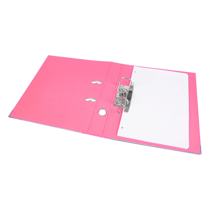 Liderpapel Archivador de Palanca A4 Documenta Forrado PVC Rado Lomo 52 mm Rosa con Compresor Metálico 10