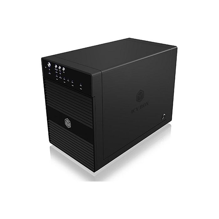 ICY BOX Carcasa Externa para 4 Discos Duros de 3.5" SATA con USB 3.0 y eSATA, Función JBOD, Color Negro 2 ICY BOX Carcasa Externa para 4 Discos Duros de 3.5" SATA con USB 3.0 y eSATA, Función JBOD, Color Negro 2