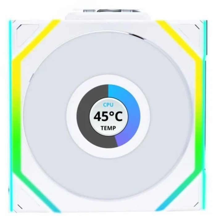 Lian Li SL WIRELESS LCD 120 ARGB Ventilador de Caja 120mm Blanco ARGB con Pantalla LCD y Control Inalámbrico