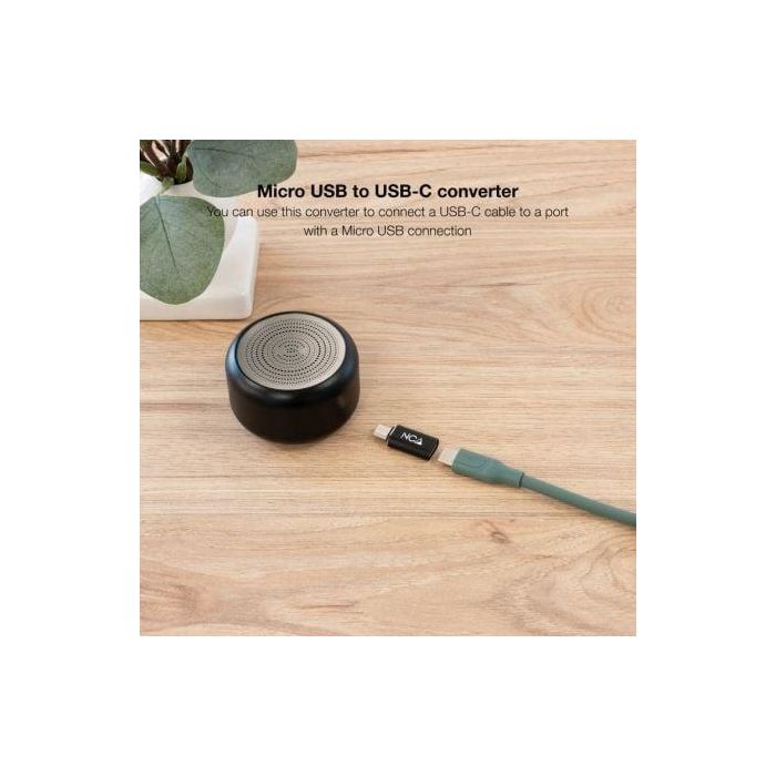 Nanocable 10.02.0014 Adaptador MicroUSB Macho a USB Tipo-C Hembra Carga y Datos Negro 2 Nanocable 10.02.0014 Adaptador MicroUSB Macho a USB Tipo-C Hembra Carga y Datos Negro 2