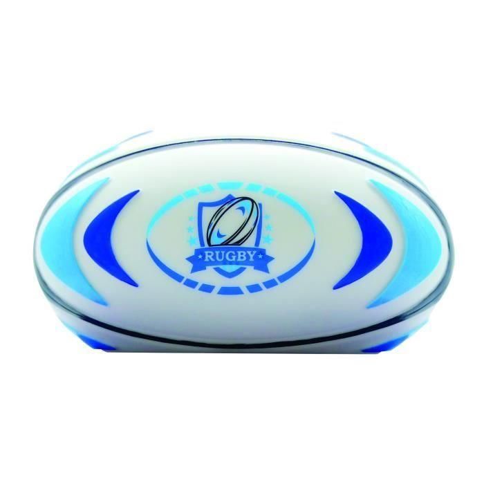Despertador digital con luz nocturna luminosa 3D de pelota de rugby y efectos de sonido. 2 Despertador digital con luz nocturna luminosa 3D de pelota de rugby y efectos de sonido. 2