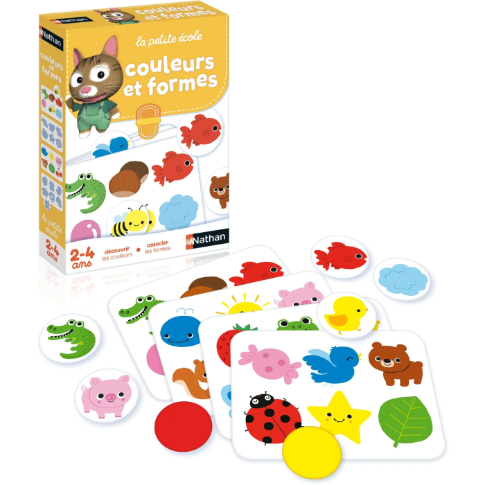 Nathan Little School - Juego Educativo de Colores y Formas para Niños, Aprendizaje Progresivo para Mayores de 2 Años 1