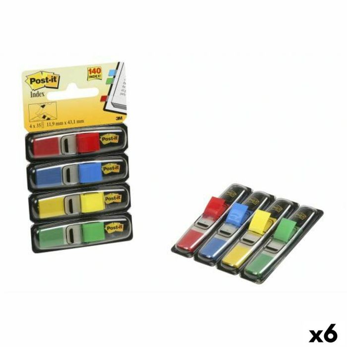 Set de Notas Adhesivas Post-it 683-4 Multicolor 12 x 43,1 mm (6 Unidades) Set de Notas Adhesivas Post-it 683-4 Multicolor 12 x 43,1 mm (6 Unidades)