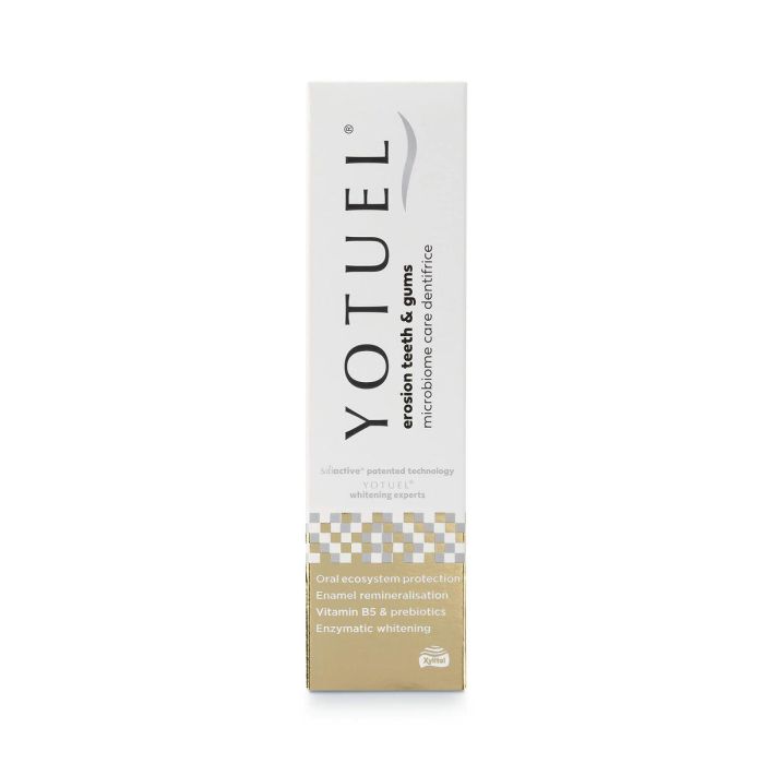 Yotuel Microbiome Erosion Teeth & Gums Dentífrico Avanzado para Protección Desgaste Dental, Fortalecer Esmalte y Cuidado de Encías 100 ml 1 Yotuel Microbiome Erosion Teeth & Gums Dentífrico Avanzado para Protección Desgaste Dental, Fortalecer Esmalte y Cuidado de Encías 100 ml 1