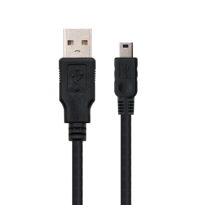 Nanocable Cable USB A 2.0 A Macho a Mini USB 5 Pines Macho para Móviles y Cámaras Digitales 1