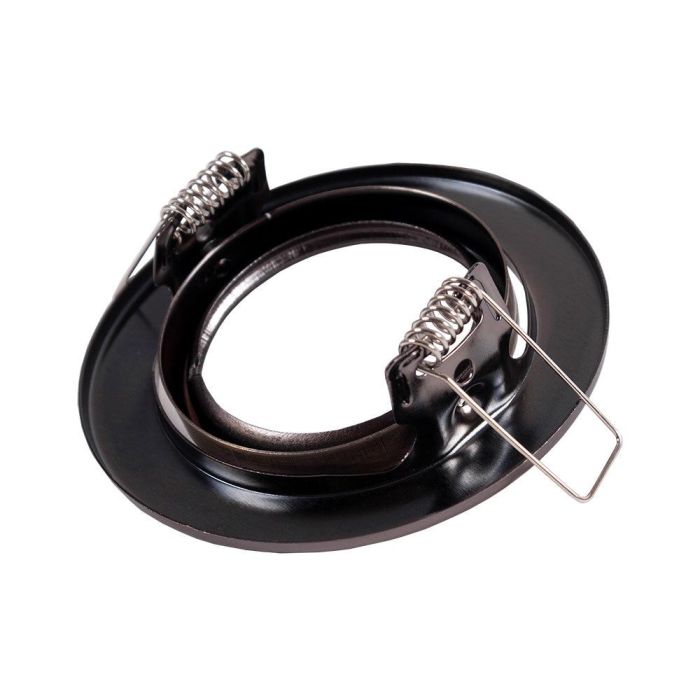 Aro Foco Downlight Circular Basculante "Vepa" Acero 90mm - Latonado 2 Aro Foco Downlight Circular Basculante "Vepa" Acero 90mm - Latonado 2
