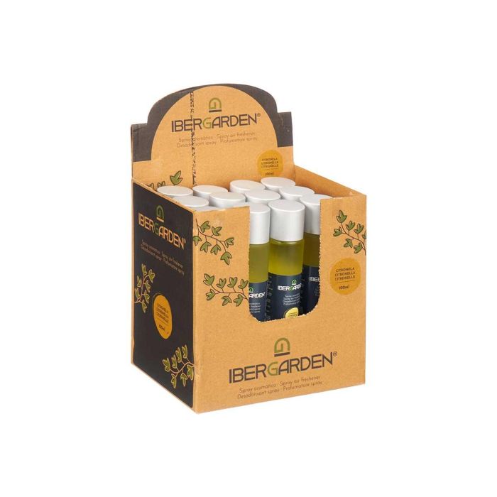 Ambientador Citronela Spray 100 Ml Crist Ibergarden 3X19CM (24 Unidades) 1 Ambientador Citronela Spray 100 Ml Crist Ibergarden 3X19CM (24 Unidades) 1