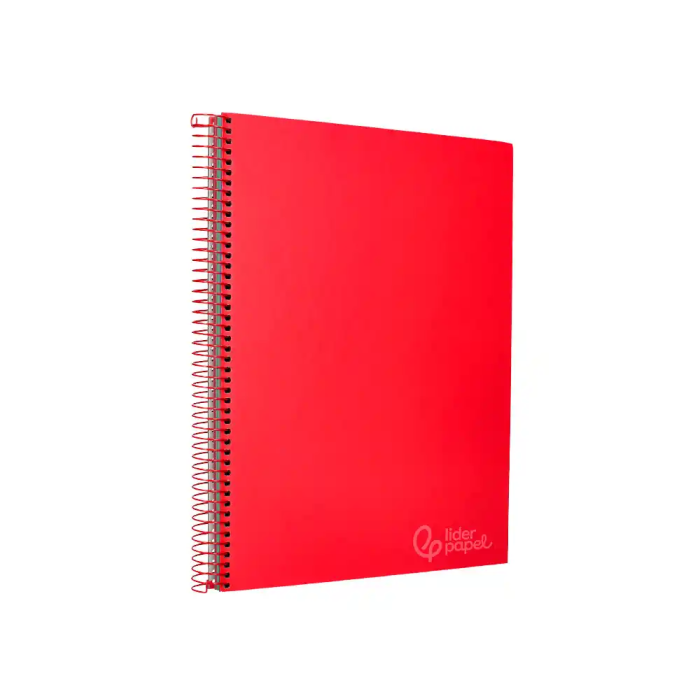 Liderpapel Cuaderno Espiral A4 Micro Jolly Tapa Forrada 140 Hojas Cuadro 5mm Rojo 2