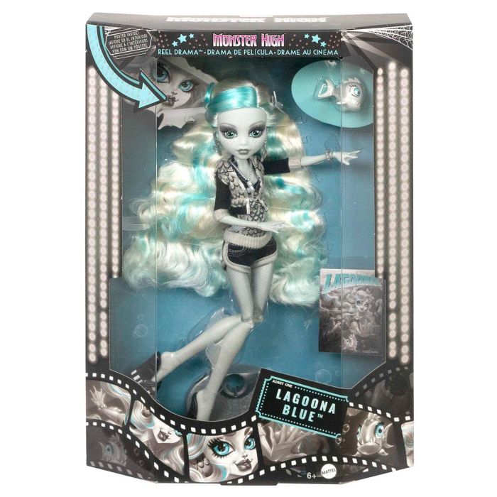 Mattel Monster High Muñeca Lagoona Blue Reel Drama en Blanco y Negro 4 Mattel Monster High Muñeca Lagoona Blue Reel Drama en Blanco y Negro 4