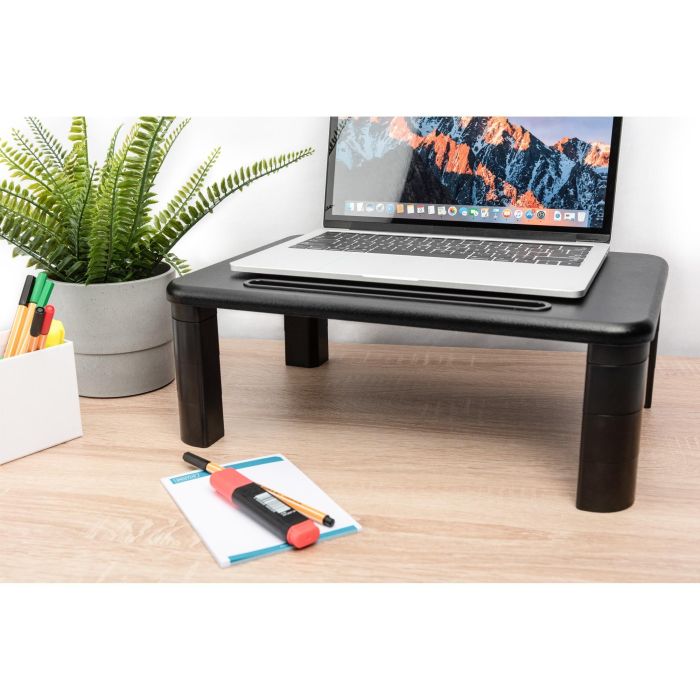 Digitus Elevación Ergonómica de Monitor/Soporte Portátil, Ajustable en Altura, Capacidad 10kg, Negro 3