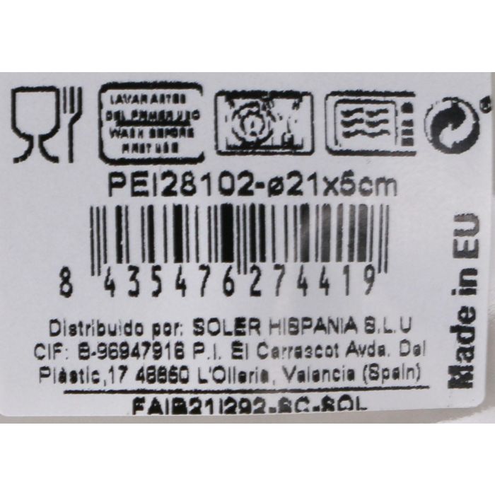 La Mediterranea Plato Hondo Peixe Ø21 cm Iberica Brillo (12 Unidades) La Mediterranea Plato Hondo Peixe Ø21 cm Iberica Brillo (12 Unidades)