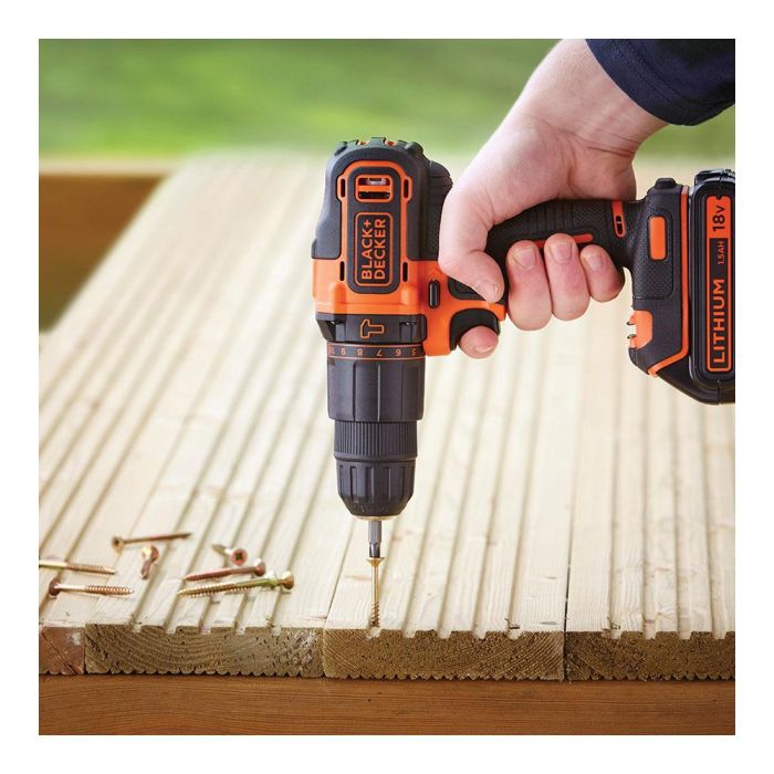 Taladro percutor 18v bdchd18kb-qw black+decker 3 Taladro percutor 18v bdchd18kb-qw black+decker 3