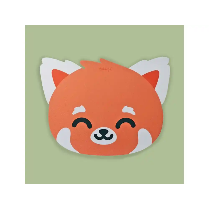 Wondee Alfombrilla para Ratón Mr. Wonderful Forma Panda Rojo Antideslizante Control Preciso Cómoda Lavable 210x3x210 mm 4