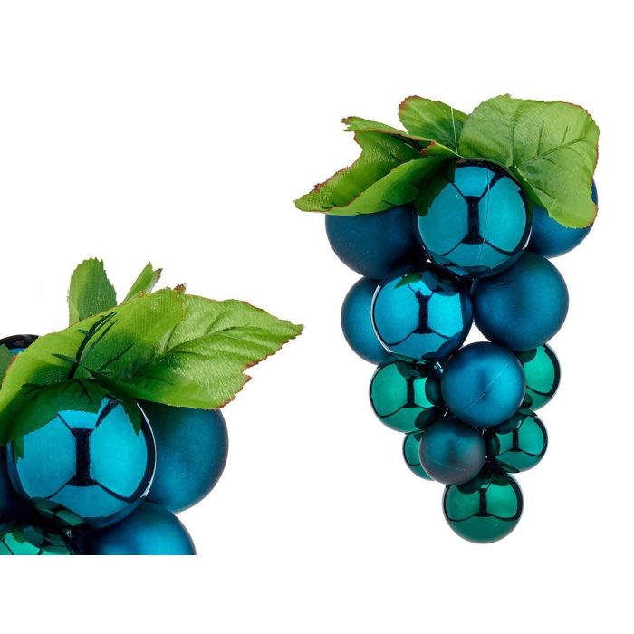 Racimo Bolas Navidad Pequeño Azul Krist+ 14x14x25 cm (18 Unidades) Racimo Bolas Navidad Pequeño Azul Krist+ 14x14x25 cm (18 Unidades)