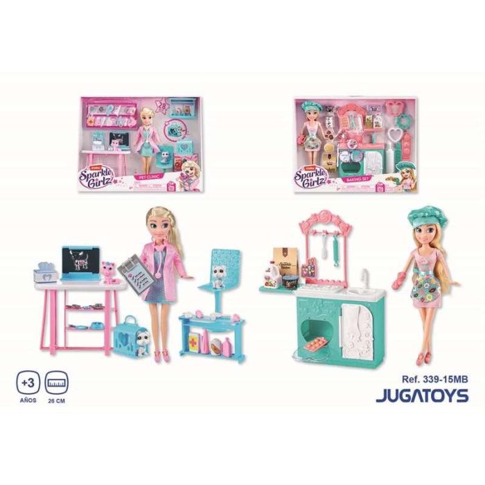 Zuru Muñeca Sparkle Veterinaria con Clínica o Pastelera con Cocina 26 cm - Modelos Surtidos, para +3 años 1 Zuru Muñeca Sparkle Veterinaria con Clínica o Pastelera con Cocina 26 cm - Modelos Surtidos, para +3 años 1