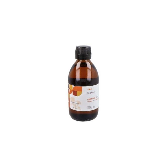 TERPENIC Aceite Vegetal Oleato de Caléndula Bio 250ml Puro y Natural para Uso Tópico Certificado Ecológico