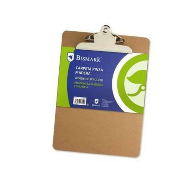 Carpeta con pinza Bismark A4 Madera (24 Unidades) 1 Carpeta con pinza Bismark A4 Madera (24 Unidades) 1