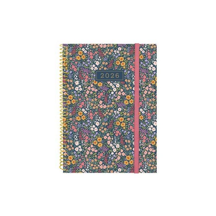 Finocam Agenda Espiral Design Collection Flora E10-155x212 mm Tapa Pp 2026