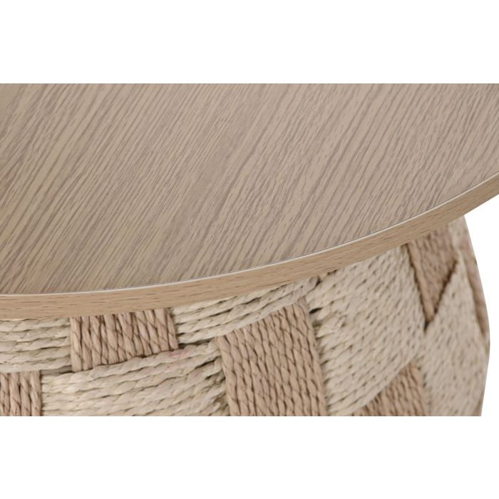 Mesita Auxiliar Scandi DKD Home Decor Natural 60 x 48 x 60 cm 3