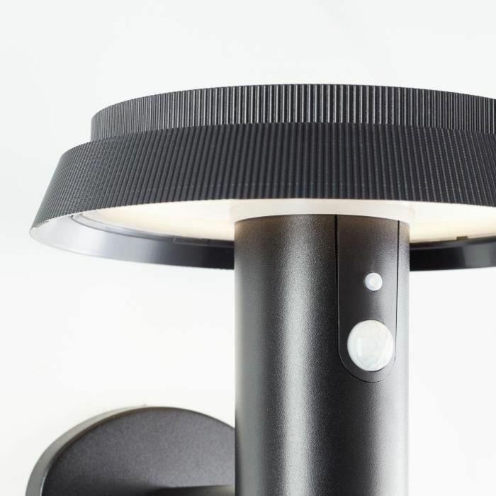 Brilliant BRI4004353437823 Aplique de Exterior Alvero LED y Solar con Detector de Movimiento, 4 W, Negro, Metal y Plástico 4 Brilliant BRI4004353437823 Aplique de Exterior Alvero LED y Solar con Detector de Movimiento, 4 W, Negro, Metal y Plástico 4