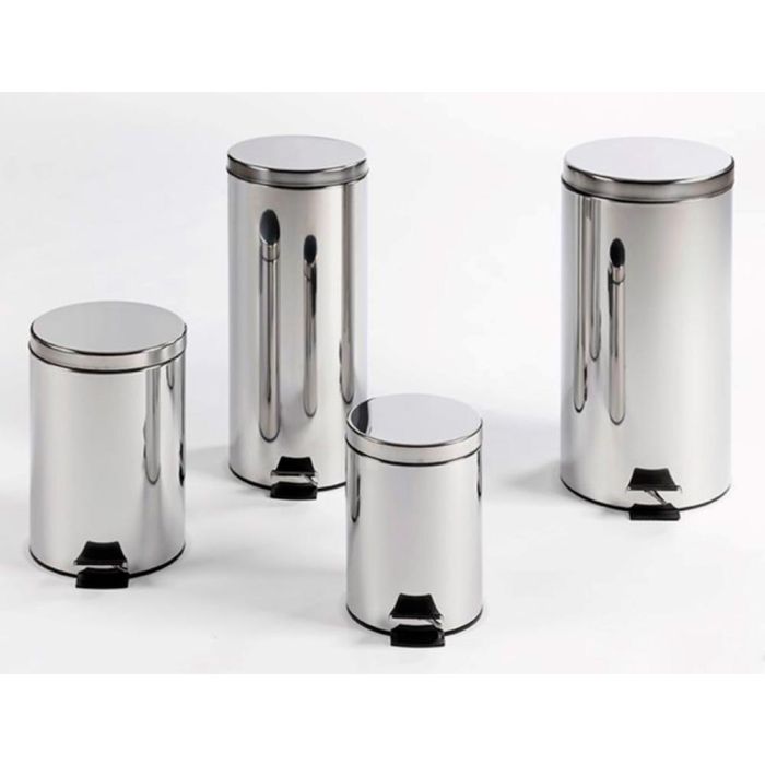 Confortime Cubo Basura Metal con Pedal 3 Litros 17 cm Ancho x 26 cm Alto x 24 cm Largo 4