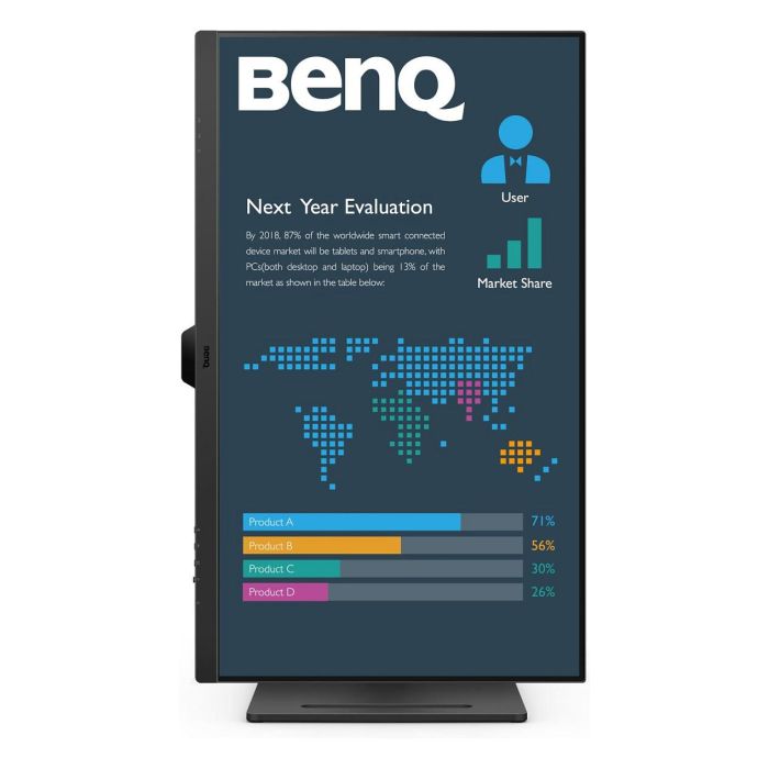 BenQ BL3290QT Monitor 31.5" QHD IPS, 2560x1440, 16:9, 5ms, USB-C 65W, HDMI, DisplayPort, Ajuste Altura, Negro