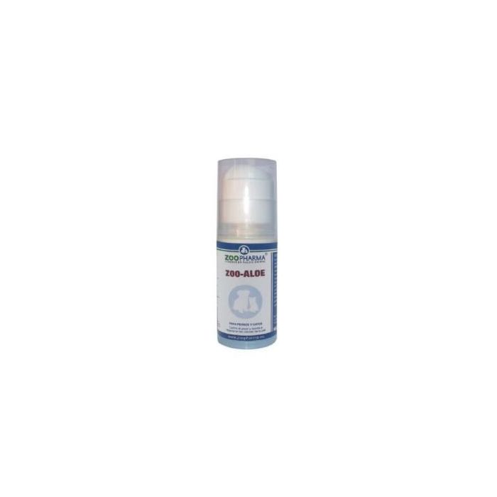 Zoopharma Veterinaria Zoo-Aloe para Perros y Gatos 50ml - Emulsión cicatrizante y cuidado de la piel en spray
