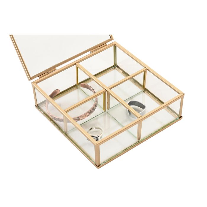 Joyero Glam DKD Home Decor Dorado 16 x 5 x 15 cm 3 Joyero Glam DKD Home Decor Dorado 16 x 5 x 15 cm 3