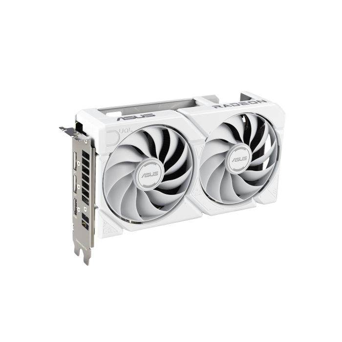 ASUS -RX9060XT-16G-WHITE 90YV0LG3-M0NA00 AMD Radeon RX 9060 XT 16GB GDDR6 Dual Gaming Tarjeta Gráfica Activa 1