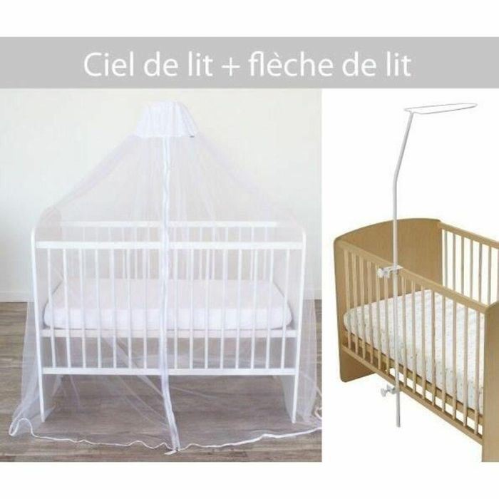 Domiva Mosquitera y Dosel de Flecha para Cama Malla Ultra Fina Cremallera Fosforescente No Impregnada H152cm Blanco Poliéster 1 Domiva Mosquitera y Dosel de Flecha para Cama Malla Ultra Fina Cremallera Fosforescente No Impregnada H152cm Blanco Poliéster 1