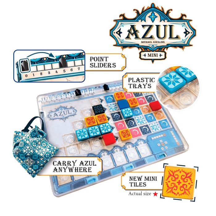 Asmodee Nmg6001Mes Juego de mesa Azul Mini Edición Español +8 años Portátil 1