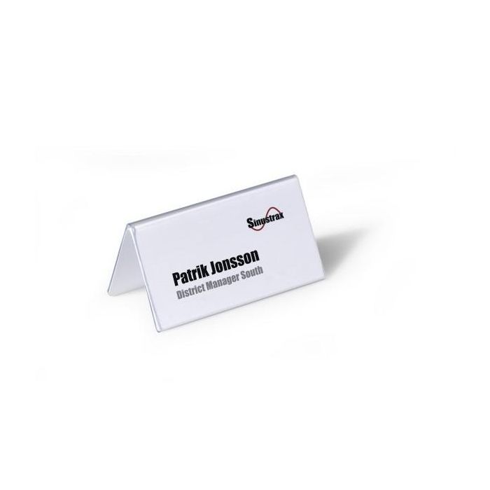 Durable Caja de 25 Portanombres Rígidos PVC 104x100mm para Conferencias y Eventos 8051-19 2 Durable Caja de 25 Portanombres Rígidos PVC 104x100mm para Conferencias y Eventos 8051-19 2