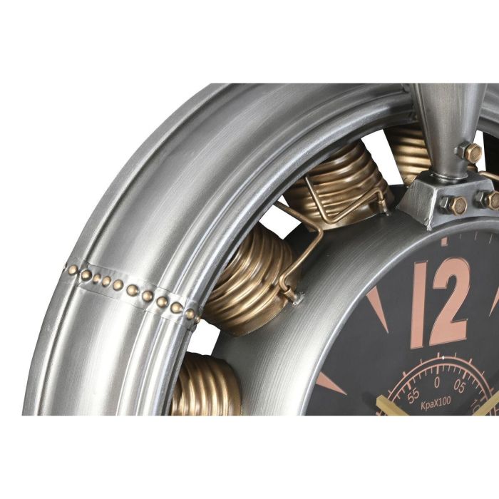 Reloj Pared Vintage DKD Home Decor Plateado Dorado 24 x 120 x 133 cm 3 Reloj Pared Vintage DKD Home Decor Plateado Dorado 24 x 120 x 133 cm 3