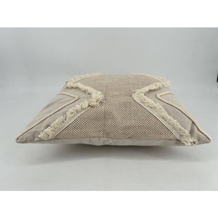 Cojin Boho DKD Home Decor Natural Beige 45 x 45 cm (2 Unidades) 4 Cojin Boho DKD Home Decor Natural Beige 45 x 45 cm (2 Unidades) 4