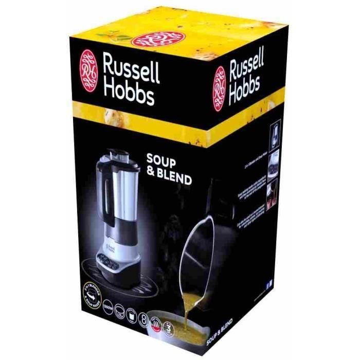 Russell Hobbs Classics 21480-56 Batidora Térmica 2en1 Sopa y Batidos 800W 1.75L 8 Programas Acero Inoxidable Negro 1